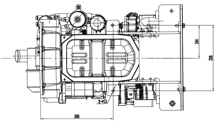 Дизельный двигатель Raywin 3М16 ( 24 кВт / 32.6 лс )