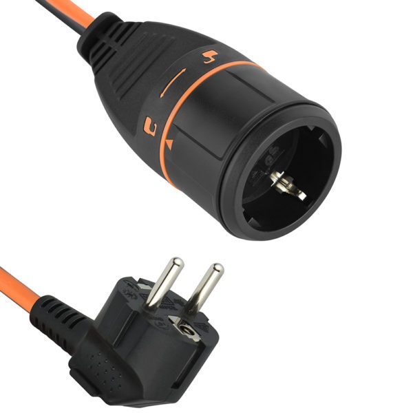 Кабель-удлинитель ELECTRALOCK H05VV-F 3x1,5 (20 метров, 16A, IP20, оранжевый) фото 1