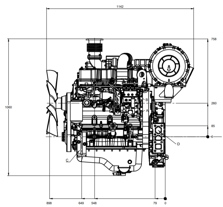 Двигатель дизельный Vman C04A2 ( 78 кВт  / 106 л.с. / 1500 об.мин ) фото 5