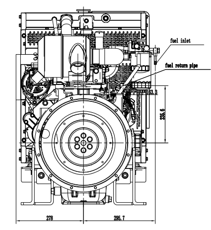 Дизельный двигатель Raywin 4D24G4/A ( 18.5 кВт / 22.5 лс / 1500 об.мин ) фото 3