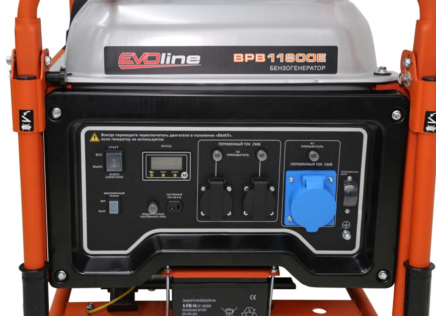 Инверторный генератор EVOline BPB 11800 E (Zongshen) фото 10